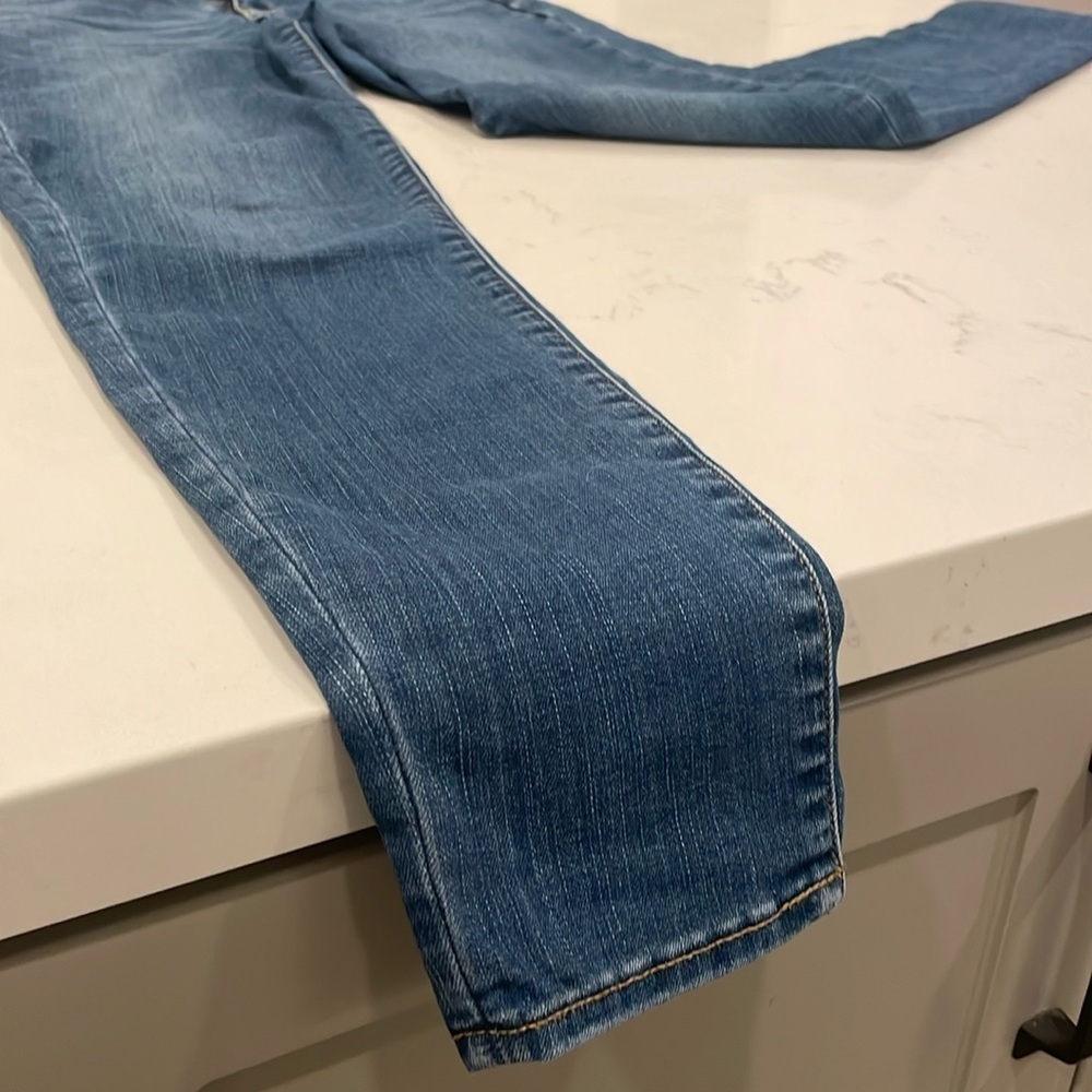 American Eagle Curvy High Rise Jeggings Denim Jeans Size 6 - Picture 5 of 11
